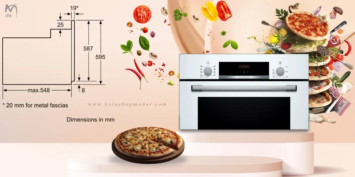 مشخصات فر توکار برقی 66 لیتری بوش مدل HBF534EW0Q