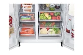 یخچال فریزر الجی ساید بای ساید درب شیشه ای(InstaView) x348 LG InstaView ThinQ Side by Side Refrigerator, UVnano GR-X348CSFS