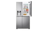 یخچال فریزر الجی ساید بای ساید درب شیشه ای(InstaView) x348 LG InstaView ThinQ Side by Side Refrigerator, UVnano GR-X348CSFS