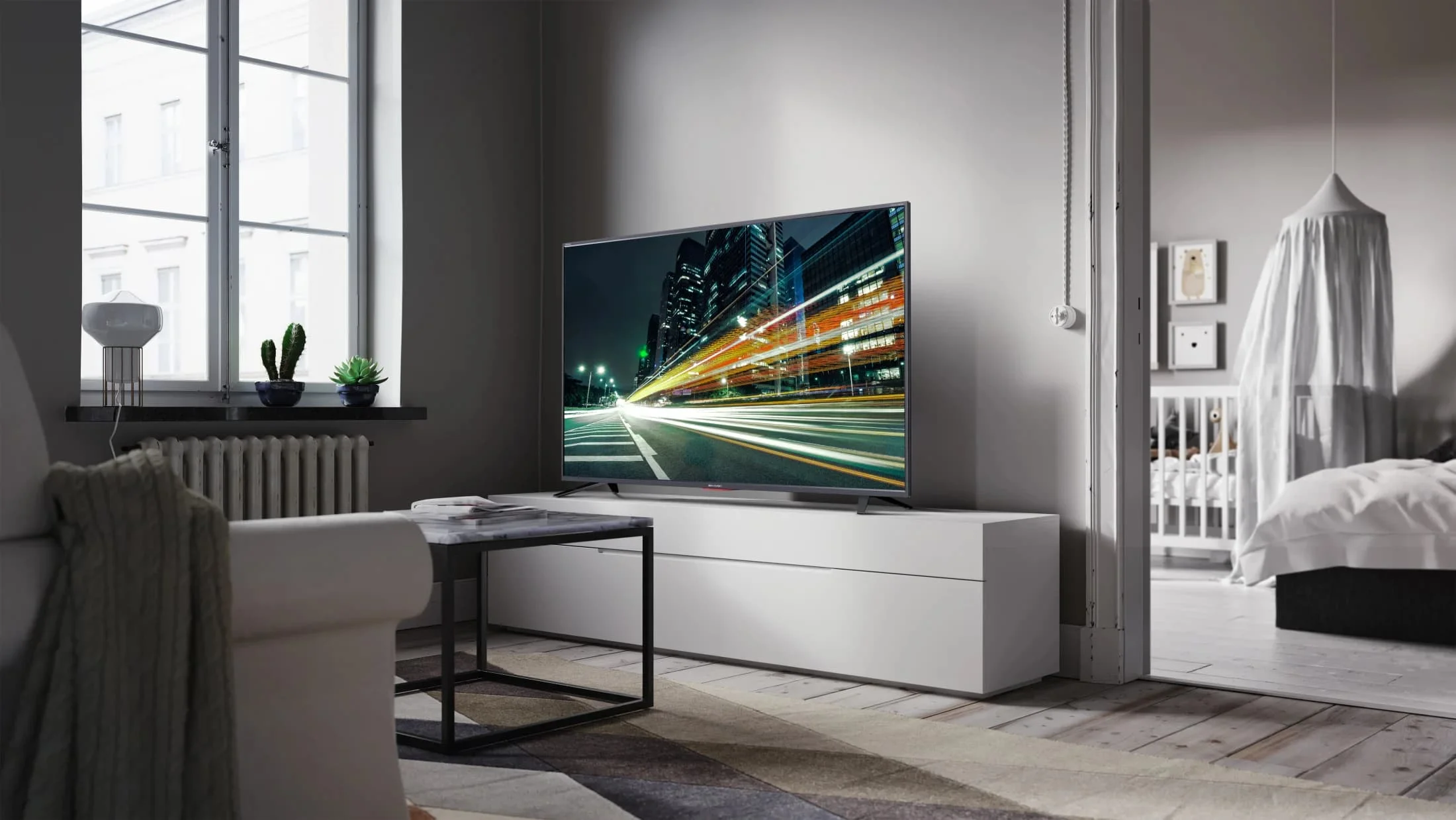 55BJ5E یک تلویزیون ال ای دی هوشمند 4K با کیفیت فوق العاده بالا با کیفیت تصویر استثنایی است.